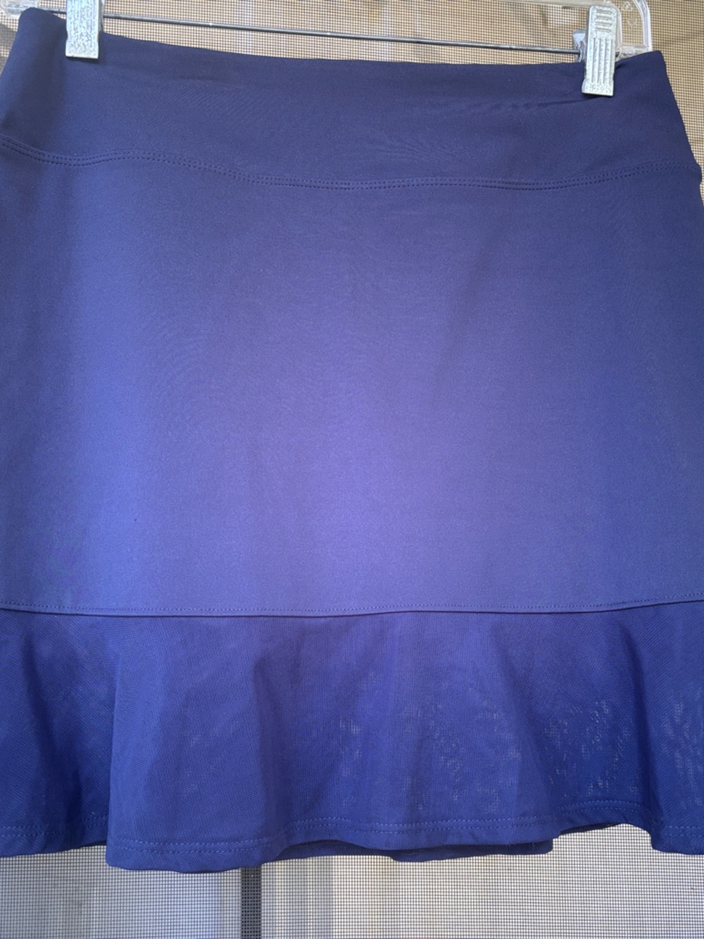 Tommy Bahama Deep Navy Ruffle-Hem Tennis Skirt